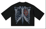 "HE LIVES IN ME" Waffle Knit Shirt (Black)