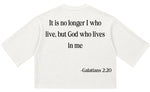 "HE LIVES IN ME" Waffle Knit Shirt